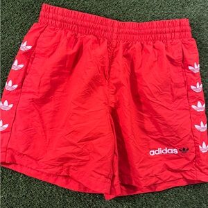 Adidas Bright Red Sports Shorts